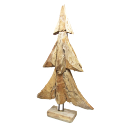 Choinka z drewna tekowego płaska 105cm